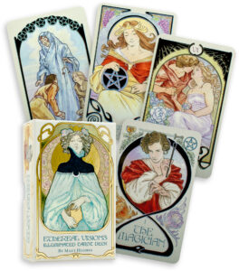 ethereal visions tarot, tarot decks, art nouveau