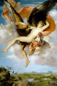 ganymede's abductions, zeus, greek myth, metamorphoses