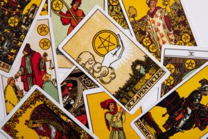 pentacles, suit of pentacles, coins, pentagrams, minor arcana, the four suits