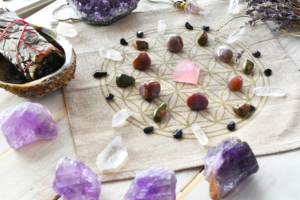 crystal formation, crystal activation, crystal ritual, crystal gridding