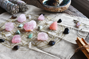 crystal grid, manifestation, crystals, gems, stones