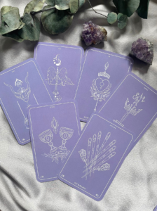 purple tarot cards